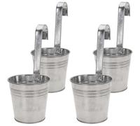 (As show, One size) 4 Pcs Hanging Pots Balcony Flower Pot Hanging Balcony Pot Plant Pot To Hang Plant Pot To Hang Up