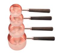 (As show, One size) 4 PCS Stainless Steel Metal Measuring Cups/Spoons for Dry or Liquid Stackable Kitchen Cooking or Baking Measuring Gadget