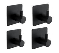 (As show, One size) 4 Pices Crochet Adhsif 3M, Crochet Adhsif Mural de Salle de Bains, Accroche Torchon Cuisine, Accroche Tableau sans Percer, Crochet Autocollant Adhesif