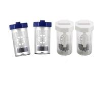 (As show, One size) 4 Pieces Hydrogen Peroxide Contact Lens Cleaner Case