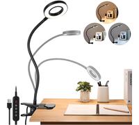 (As show, One size) 40 LED USB Clip Lamp, 3 Modes/10 Adjustable Brightness, Adjustable Reading Lamp, Book Lamp for Reading Working