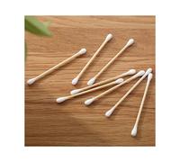 (As show, One size) 400 Pcs Count Cotton Swabs with Wooden Handles Cotton Tipped Applicator, Cleaning with Wood Handle for Oil Makeup Gun Applicators, Eye Ears Eyeshadow