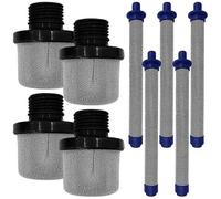 (As show, One size) 4pcs 288716 3/4Inch Inlet Strainer Strainer and 5pcs 288749 Airless Sprayers Filter Kit Fits Airless