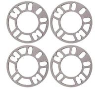 (As show, One size) 4Pcs 3mm 5mm 8mm 10mm Universal Aluminum Alloy Car Wheel Tire Spacers Shims Set mengxi