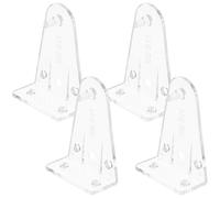 (As show, One size) 4pcs Blinds Hold Down Brackets Blind Bottom Rail Hold Clips Blinds Bottom Clear Brackets