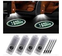 (As show, One size) 4PCS Car Door LED Logo Lights for Land Rover, 3D Wireless Welcome Courtesy Projector Ghost Shadow Light