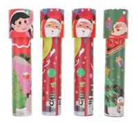 (As show, One size) 4Pcs Christmas Kaleidoscopes Educational Kaleidoscope Plaything Kids Observation Toy Random Style