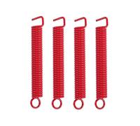 (As show, One size) 4pcs Electric Guitar Tremolo Bridge Tension Springs Tremolo Bridge System Springs for ST/ Stratocaster Style Electric Guitar (Red)