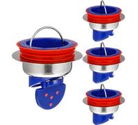 (As show, One size) 4PCS Floor Drain One Way Drain Sewer Backflow Preventer Drain Guard