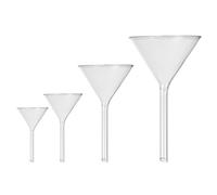 (As show, One size) 4pcs Glassware Labware Analytical Chemistry Feeding Funnel Liquid for Labs