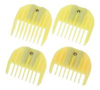 (As show, One size) 4pcs Hair Clipper Limit Comb Professional Cutting Trimmers Guide Combs Barber Accessories for Barber (Random Color)