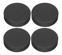 (As show, One size) 4pcs Ice Hockey Pucks Rubber Hockey Pucks Ice Hockey Practicing Supplies