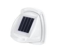 (As show, One size) 4pcs Outdoor Solar Wall Lights IP65 Waterproof Decor Patio Garden Front Door Stairs Yard Driveway Path White Warm