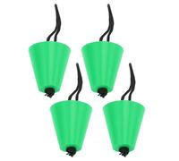 (As show, One size) 4pcs Scupper Plug Kit with Lanyard Flexible Silicone Drain Holes Stopper Bung Universal for Kayaks CanoesGreen