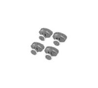 (As show, One size) 4pcs Top 23mm Nylon Single Pop Up Pulley Runner Wheel Shower Cabin Sliding Glass Door Rollers