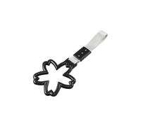 (As show, One size) 4pcs Tsurikawa Handle Ring Sakura Shaped Japanese Subway Train Bus Hand Straps Black