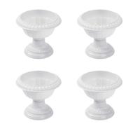 (As show, One size) 4pcs Wedding Flower Container European Style Plastic Planter Roman Flowerpot