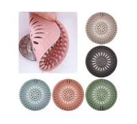 (As show, One size) 5 Pack Drain Hair Catcher, Silicone Hair Stopper Bathtub Sink Filter, Shower Drain Cover