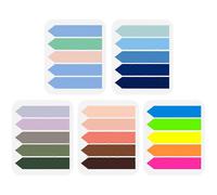 (As show, One size) 5 Packs Paper Page Marker Sticky Memo Pad Paper Mark Sticker Page Marker