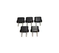 (As show, One size) 5 Pcs Universal USA AUS AU to EU European Power Plug Travel Adapter Converter