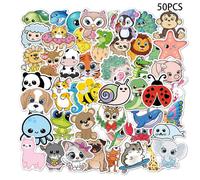 (As show, One size) 50 Pack Laptop Sticker and Nature Cute Cartoon Graffiti Waterproof Mobile Phone Skateboard Bike Kids Toys