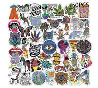 (As show, One size) 50 Pack Laptop Stickers and Nature Cute Cartoon Graffiti Waterproof Mobile Phone Skateboard Bike Kids Toys Sticker