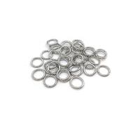 (As show, One size) 500 O-ringsMultiple sizesOpen ringsSingle ringsIron ringsC-ringsConnecting ringsDIY jewellery accessories7x0.9 mm thick (White K)