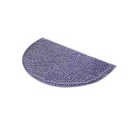 (As show, One size) 50X80cm Soft Carpet Slip-Resistant Bathing Room Rug Floor Door Mat Dirt Barrier Semi Circle Floor D