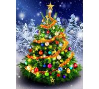 (As show, One size) 5D Diamond Painting Full Christmas 3040cm,DIY Diamond Embroidery Painting Kits Tree,Diamond Arts Craft Canvas Diy Crafts Home Decoration Wall Decor,Ca