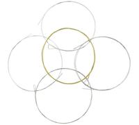 (As show, One size) 5pcs Banjo Strings 5 String Banjo String Coating Optical Strings Replacement Strings