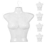 (As show, One size) 5Pcs Female Mannequin Rack Upper Body Clothes Hanger Underwear Display Rack Clothes Display Rack
