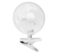 (As show, One size) 6-inch Clip on Fan 2 Quiet Speeds Adjustable Tilt Table Fans with Steel Safety Grill, Ideal For The Home, Office, Dorm
