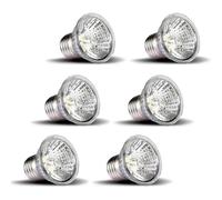 (As show, One size) 6 Pack 75w Uva+uvb Full Spectrum Solar Lamp Sunbathing/bulb/light For Bearded Lizard Dragon Chameleo