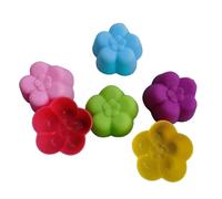 (As show, One size) 6 Pack Cake Molds Colorful Baking Moulds Flower Shaped Delicate Silicone Baking Forms Perfect for Family Gatherings