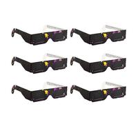 (As show, One size) 6 Pack Paper Solar Eclipse Glasses Eclipse Shade for Direct Sun Viewing Safe Shades for Direct Sun Viewingp