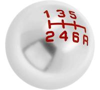(As show, One size) 6 Speed Round Aluminum Ball MT Manual Gear Shift Knob M10X1.5 Compatible with Civic City FD2 FN2 EP3 TYPE R DC2 DC5 AP1 AP2 S2000 F20C