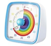 (As show, One size) 60-Minute Visual Timer with Night Light, Countdown Timer,Pomodoro Timer with Rainbow Pattern for Ki