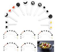 (As show, One size) 60 PCS Fruit Forks, Children's Fruit Fork, Plastic Dessert Forks for Kids and Adults, Toothpicks, Food Grade, Cute Accessories