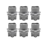(As show, One size) 6Pcs Car T20 Socket Brake Tail Lamp Rear Light Socket Holder for Accord T20W 33515-S50-003