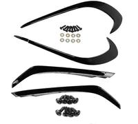 (As show, One size) 6PCS Front Bumper Under Splitter Spoiler Canards Air Knife compatible with a Class W176 A180 A200 A220 A250 A45