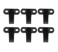 (As show, One size) 6pcs Iron Screw Mounted Ceiling Hooks Under-Shelf Hooks Heavy Duty Hook Hanger for Bathroom Kitchen Cabinet