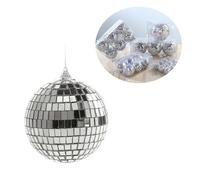 (As show, One size) 6pcs Pack Of Christmas Tree Mirror Mini Disco Ball(7cm)