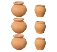 (As show, One size) 6Pcs Terracotta Pots Clay Pots Terracotta Succulent Pots Small Planter Mini Succulent Pots
