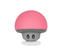 (As show, One size) 7.3*7.3*8.9cmRedWaterproof Bluetooth Speaker Mushroom Mob - Powerful Sound - Multifunction - Can be Suction Cup Anywhere - Gift Idea
