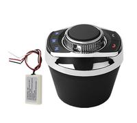 (As show, One size) 8 for Key Wireless Steering Wheel Control Button Cup Shape Car Navigation Player with LED Light