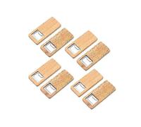 (As show, One size) 8 Pack Wood Beer Bottle Opener Wooden Handle Corkscrew Stainless Steel Square Openers Bar Kitchen A