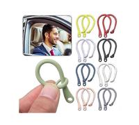 (As show, One size) 8 Pairs Ear Hooks Compatible AirPods 1/2/3/ Pro/ Pro 2 Professional Anti-Drop Silicone Earbuds Tips Hook