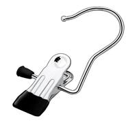 (As show, One size) 8 PCS Laundry Hanging Hooks Clips Boot Hangers Holder Heavy Duty Stainless Steel Portable Travel Hanging Drying Clothes Pins for Closet Home Clothing