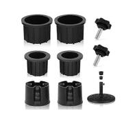 (As show, One size) 8 Pcs Umbrella Base Stand Hole Ring Plug Cover and Cap Patio Umbrella Stand Replacement Parts Stand Base Stabilizer