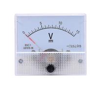 (As show, One size) 85C1 Fine Tuning Dial Analog Volt Panel Meter Gauge DC 0-15V